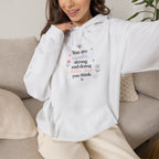 Hoodie – "Be Kind to Yourself" Pastel Comfort Sweatshirt – view 12