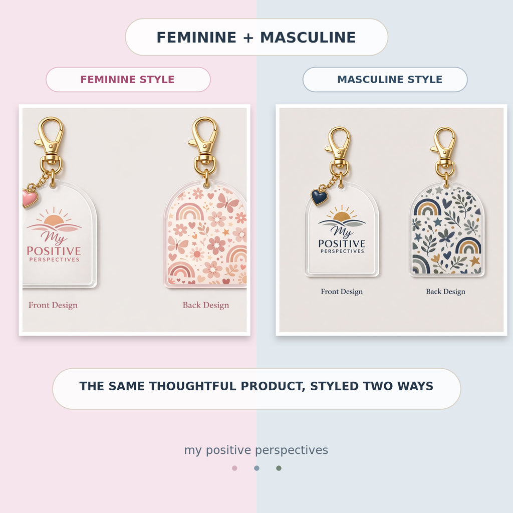 Positive Perspectives Acrylic Bag Tag