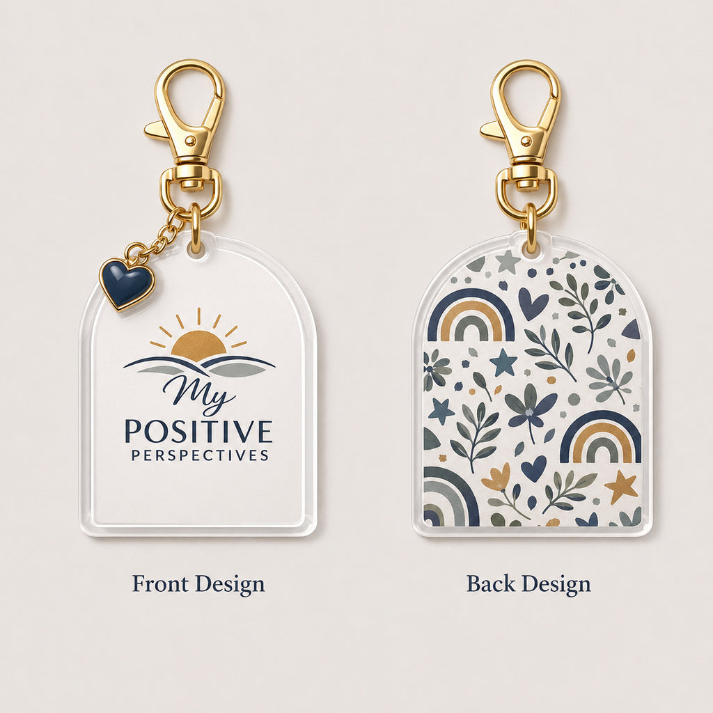 Positive Perspectives Acrylic Bag Tag