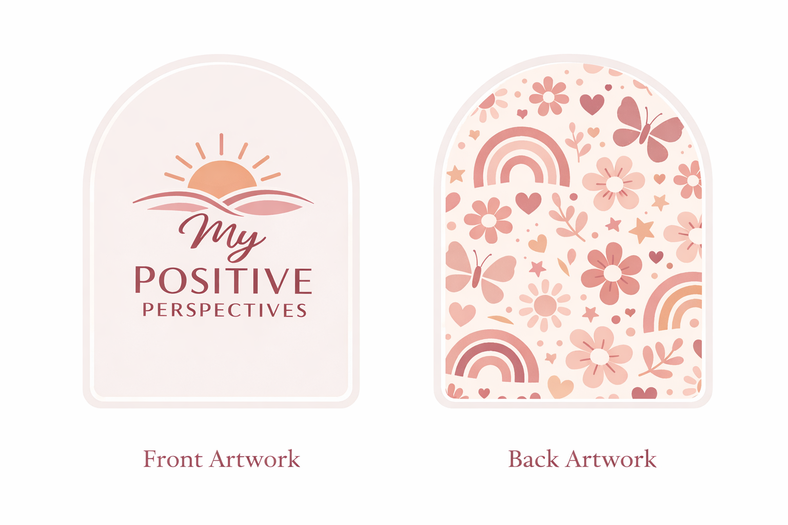 Positive Perspectives Acrylic Bag Tag