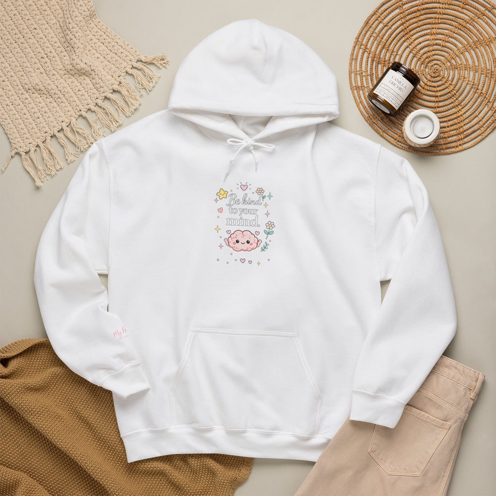 Hoodie – "Be Kind to Yourself" Pastel Comfort Sweatshirt