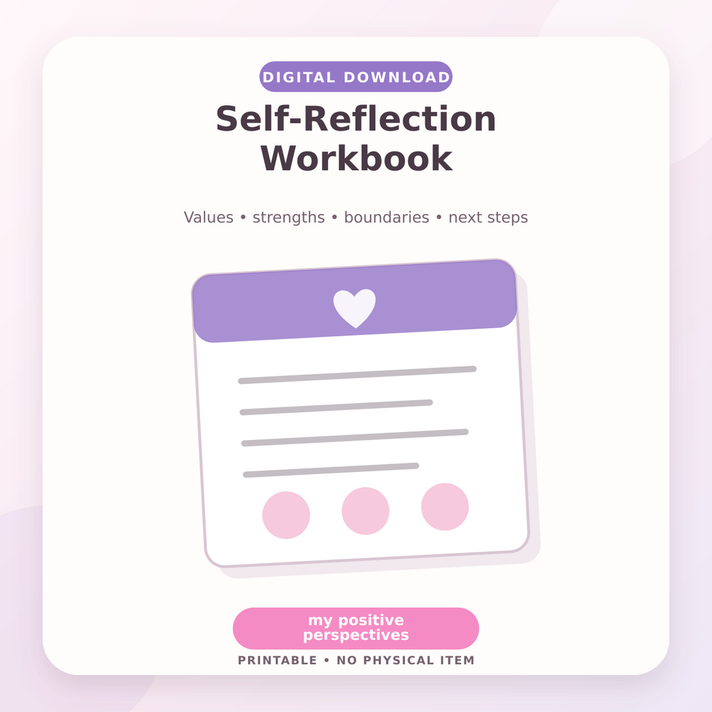 Self-Reflection Workbook – Digital Download